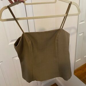 Elegant Grey/Tan Women's Top